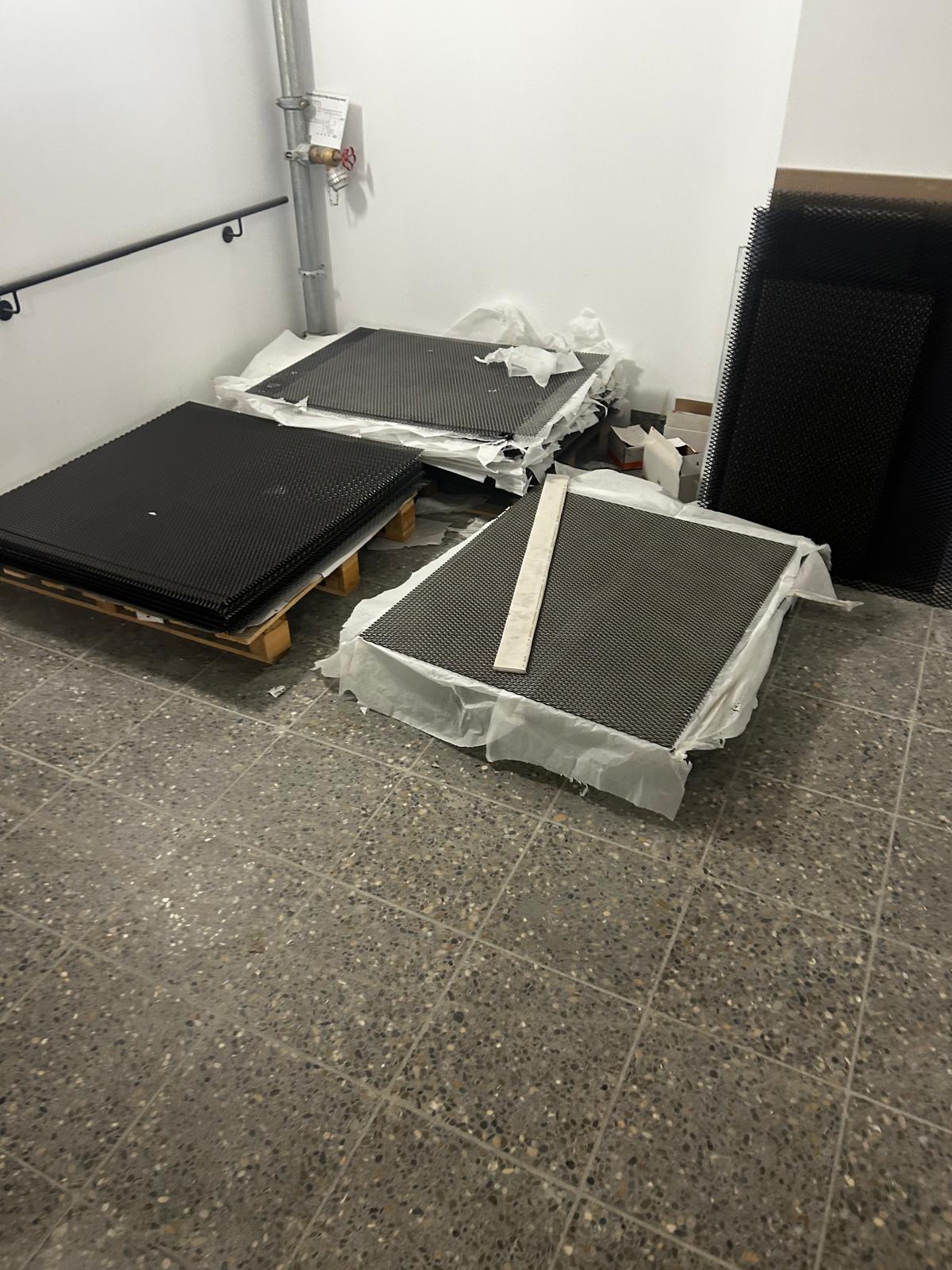 Reale Fläche während der Abschlussarbeiten